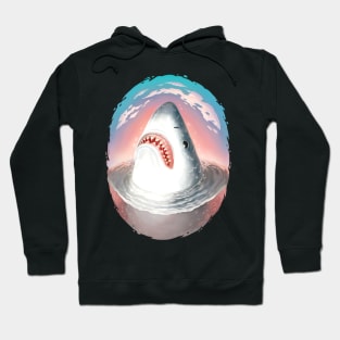 Sunset Shark Hoodie